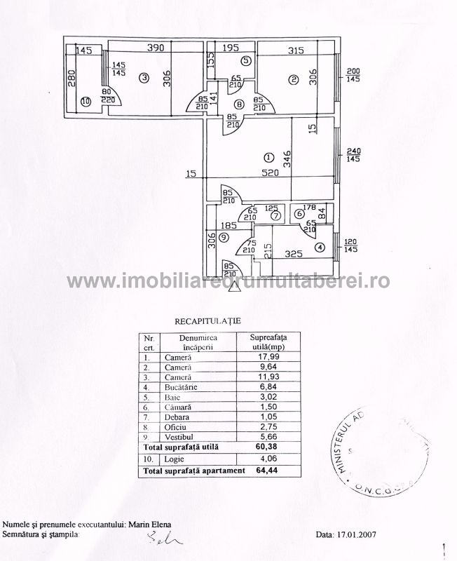 vanzare apartament 3 camere, Parc Drumul Taberei, cf 1, etaj 3/4, semidecomandat, bloc reabilitat,           pret 98.000 EUR