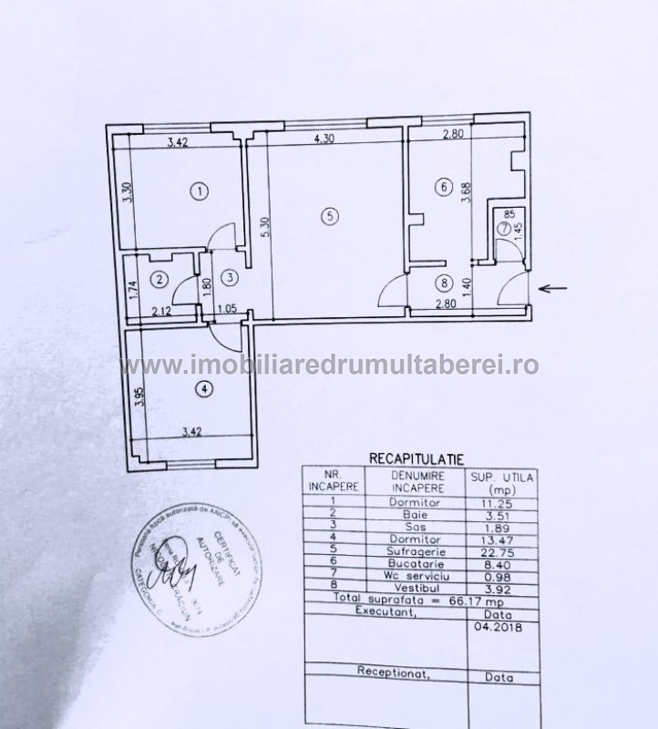 vanzare apartament 3 camere, 1 Mai, Drumetul, cf 1, parter/10, semidecomandat, 2 bai,          pret 130.000